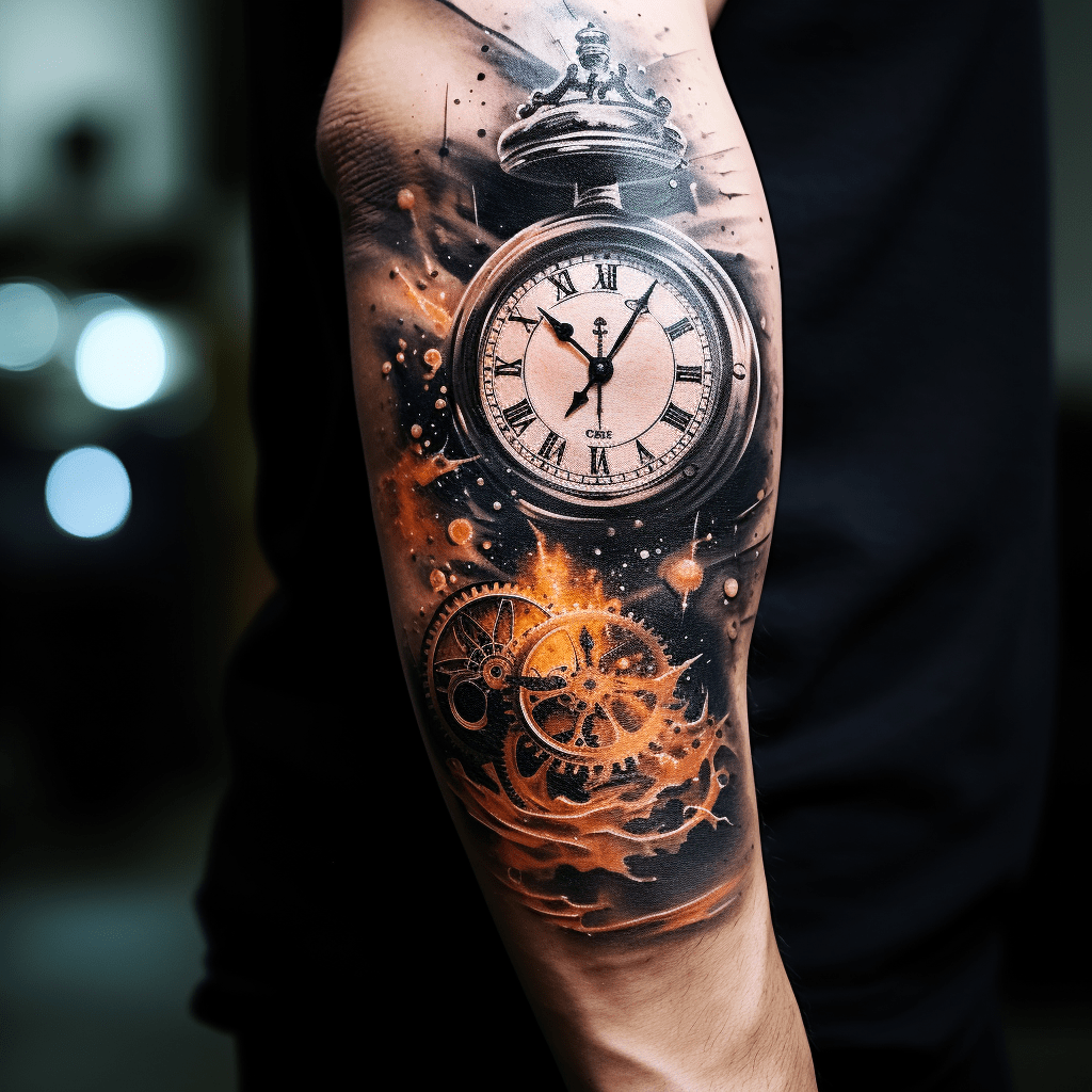 Timeless Clock Tattoo Orangetattooshop
